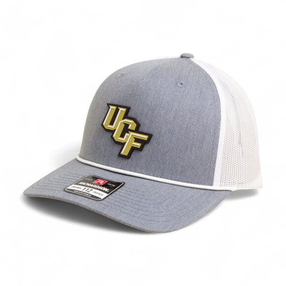 UCF Knights 3D Snapback Trucker Rope Hat- Heather Grey/ White - Picture 1 of 3